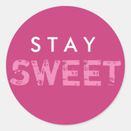 ステイ・スウィート・ステッカー ラウンドシール