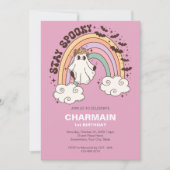 ステイ スプーキーハロウィン ファースト バースデー 招待状 (正面)