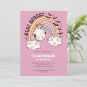 ステイ スプーキーハロウィン ファースト バースデー 招待状 (スタンド正面)