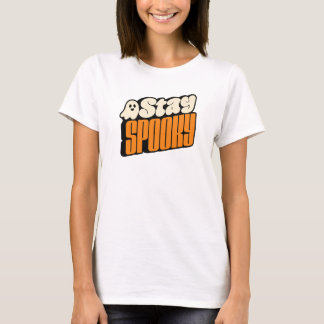 ステイ・スプーキー・レトロ・ハロウィーン・ゴースト Tシャツ