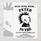 ステイ・パンク ボーイズ バースデー パーティー インビテーション カード (正面/裏面)