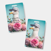 ステイ・フライ、開花でもм名タグ&バッジ バッジ (正面＆裏面)