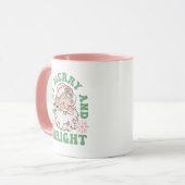 ステイ&ブライトメリーヴィンタグサンタホリデークリスマス マグカップ (正面左)