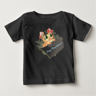 ステイ・ポーシティブ猫キッズTシャツ ベビーTシャツ