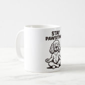 ステイ・ポーシティブ コーヒーマグカップ (正面左)