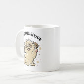 ステイ・ポーシティブ コーヒーマグカップ (正面左)