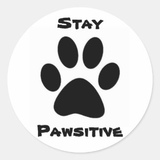 ステイ・ポーシティブ・ステッカー ラウンドシール