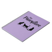 ステイ・ポーシティブ・ブラック・キャット ノートブック (左側)