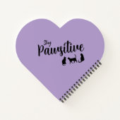 ステイ・ポーシティブ・ブラック・キャット ノートブック (裏面)