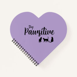 ステイ・ポーシティブ・ブラック・キャット ノートブック