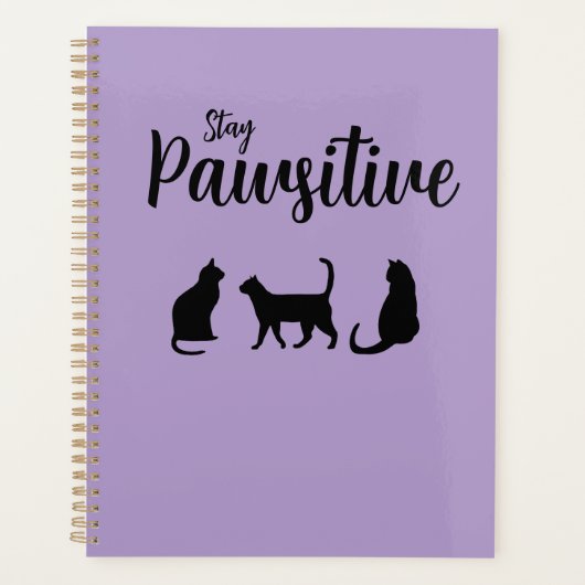 ステイ・ポーシティブ・ブラック・キャット プランナー手帳 (正面)