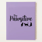 ステイ・ポーシティブ・ブラック・キャット プランナー手帳 (裏面)