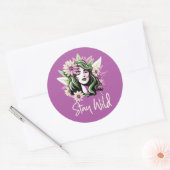ステイ・ワイルドフラワーチャイルド ラウンドシール (封筒)