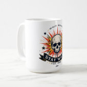 ステイ・ワイルド・スカルTシャツ コーヒーマグカップ (正面左)