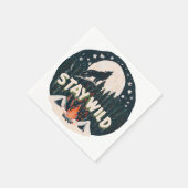 ステイ・ワイルド スタンダードカクテルナプキン (角)