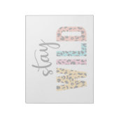 ステイ・ワイルド ノートパッド (回転)