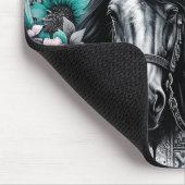 ステイ・ワイルド・女性のカーボーイ・ウェスタン マウスパッド (コーナー)