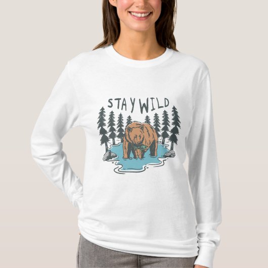 ステイ・ワイルド Tシャツ (正面)