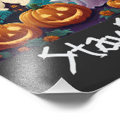ステイ、不気味ハロウィーン幽霊とカボチャ フォトプリント            (角)