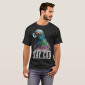ステイCoo – ハト愛好家，動物愛好家，鳥飼い Tシャツ (正面フル)