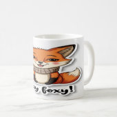 ステイFoxy -よくはしゃぐと自信のある引用文デザイン コーヒーマグカップ (正面右)