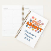 ステイGroovyフラワーパワーレトロ年 プランナー手帳 (ディスプレー)