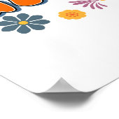 ステイGroovyフラワーパワー60のレトロ ポスター (角)