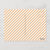 ステイSpoopy:かわいいハロウィーン幽霊&カボチャ ポストカード (裏面)