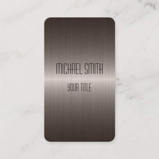 ステカッコいいンレス鋼金属 名刺 (正面)