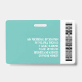 ステガサウルス小児科気に医の日従業員写真 バッジ (裏面)