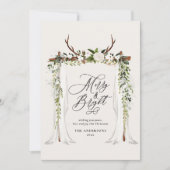 ステグ素朴フォトメリーと明るいシックなクリスマ セーブザデート (正面)