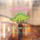 ステゴサウルスおもしろいの恐竜の漫画 ウィンドウサイン (シート2)