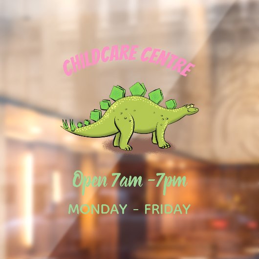 ステゴサウルスおもしろいの恐竜の漫画 ウィンドウサイン (シート2)