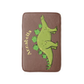 ステゴサウルスおもしろいの恐竜の漫画 バスマット (正面縦)