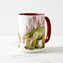 ステゴサウルスと友人が一緒に マグカップ