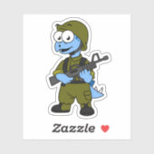 ステゴサウルスのイラストレーション。 シール (シート)