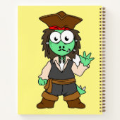 ステゴサウルスのイラストレーション、ジャック・スパロー ノートブック (裏面)