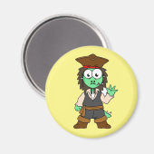 ステゴサウルスのイラストレーション、ジャック・スパロー マグネット (正面/裏面)