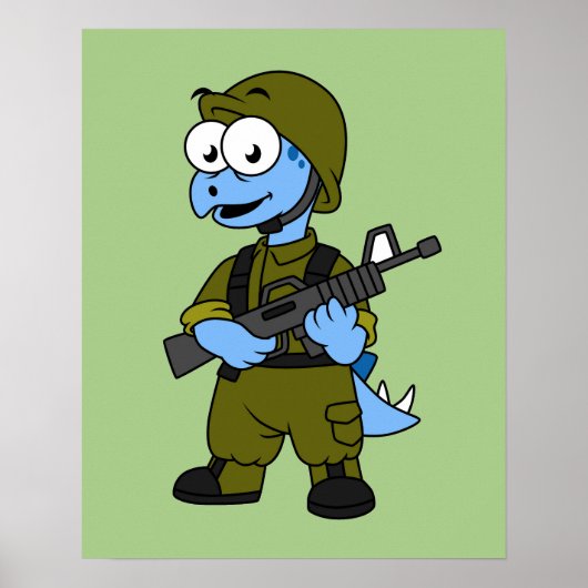 ステゴサウルスのイラストレーション。 ポスター (正面)