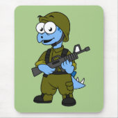 ステゴサウルスのイラストレーション。 マウスパッド (正面)