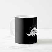 ステゴサウルスのメリークリスマス 恐竜のユーモア コーヒーマグカップ (正面左)