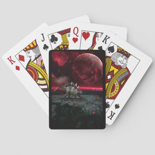 ステゴサウルスの劇的シーン トランプ (裏面)