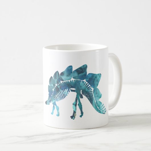 ステゴサウルスの骨組 コーヒーマグカップ (正面右)