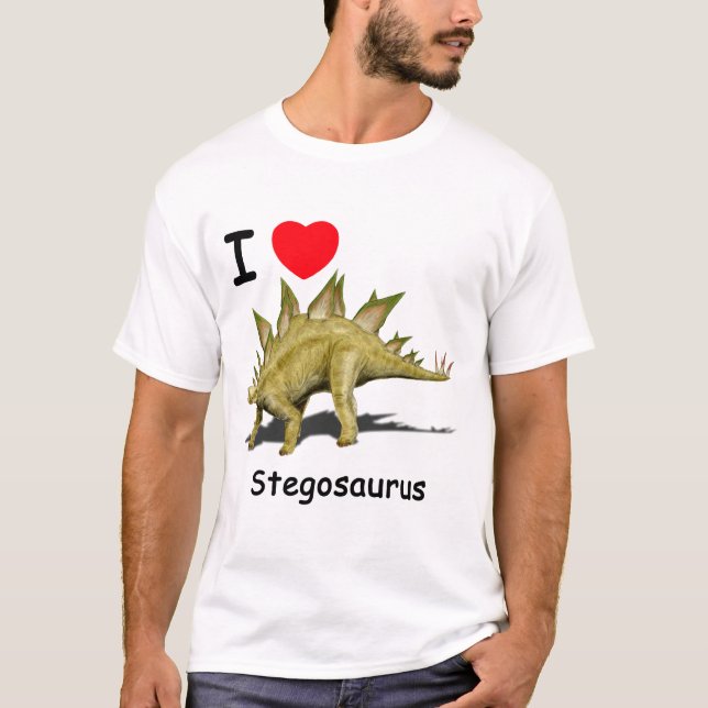 ステゴサウルスのTシャツ Tシャツ (正面)