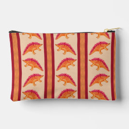 ステゴサウルスストライプジッパーパウチ アクセサリーポーチ