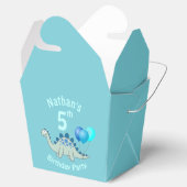 ステゴサウルスブルー恐竜子供の誕生日 フェイバーボックス (オープン)