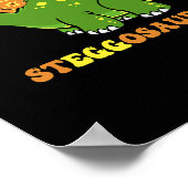 ステゴサウルス卵ハッピーイースターデイトレックスフェ ポスター (角)