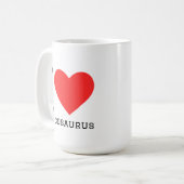 ステゴサウルス大好き コーヒーマグカップ (正面左)