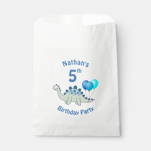 ステゴサウルス子供の誕生日 フェイバーバッグ (正面)