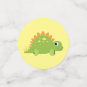 ステゴサウルス恐竜の誕生日パーティー コンフェッティ (スモール正面)